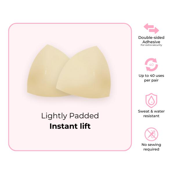 ⏳Last Day 50% OFF⏳-- Invisible Lift - Patented Sticky Fashion Bra Inserts Prevents Nipple Slips No Sewing Required Low Cut Tops Womenswear