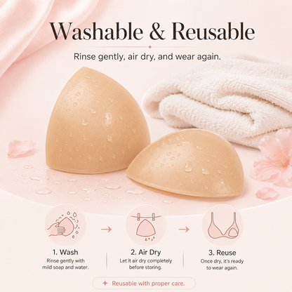⏳Last Day 50% OFF⏳-- Invisible Lift - Patented Sticky Fashion Bra Inserts Prevents Nipple Slips No Sewing Required Low Cut Tops Womenswear