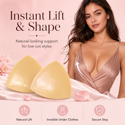 ⏳Last Day 50% OFF⏳-- Invisible Lift - Patented Sticky Fashion Bra Inserts Prevents Nipple Slips No Sewing Required Low Cut Tops Womenswear