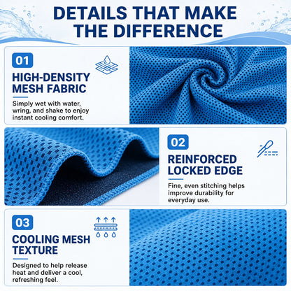 🏃❄️Cold Sweat Towel You Can Use Anywhere, Anytime! Reusable Soft Absorbent Cooling Portable