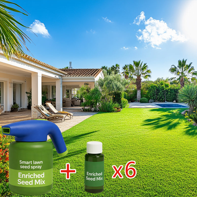 💧 Last Day 80% OFF 🌱 Lawn Sprayer + Hydro Seeding Growth Solution Kit
