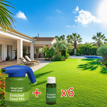 💧 Last Day 80% OFF 🌱 Lawn Sprayer + Hydro Seeding Growth Solution Kit