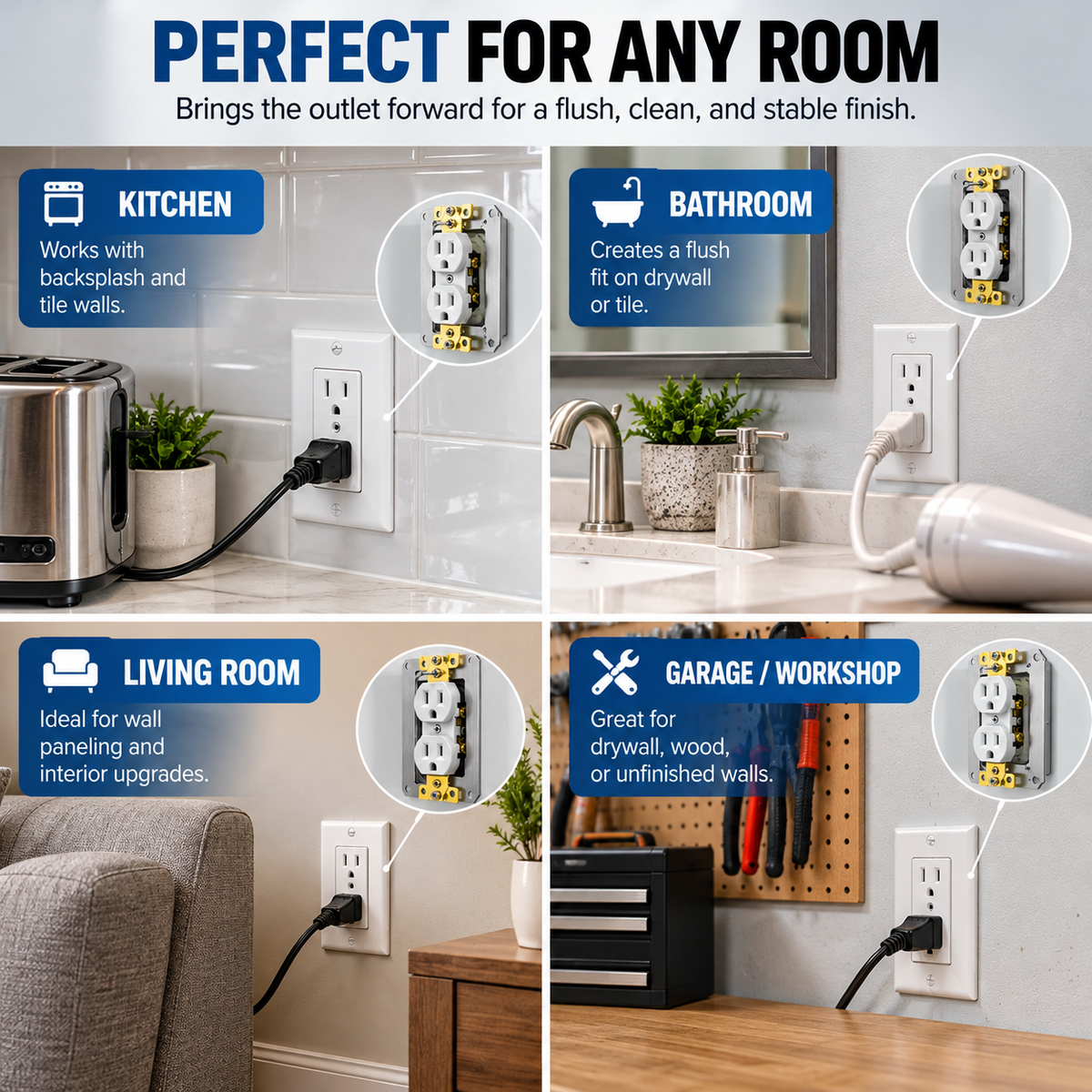 Outlet spacer installation overview