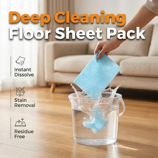 🧹 50% OFF NOW!✨ 60-Pieces Multi-Effect Floor Cleaning Sheets – Powerful Stain Removal & Fresh Scent 🌿